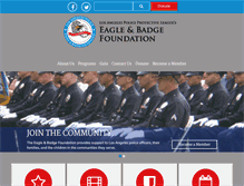 Tablet Screenshot of eagleandbadgefoundation.com